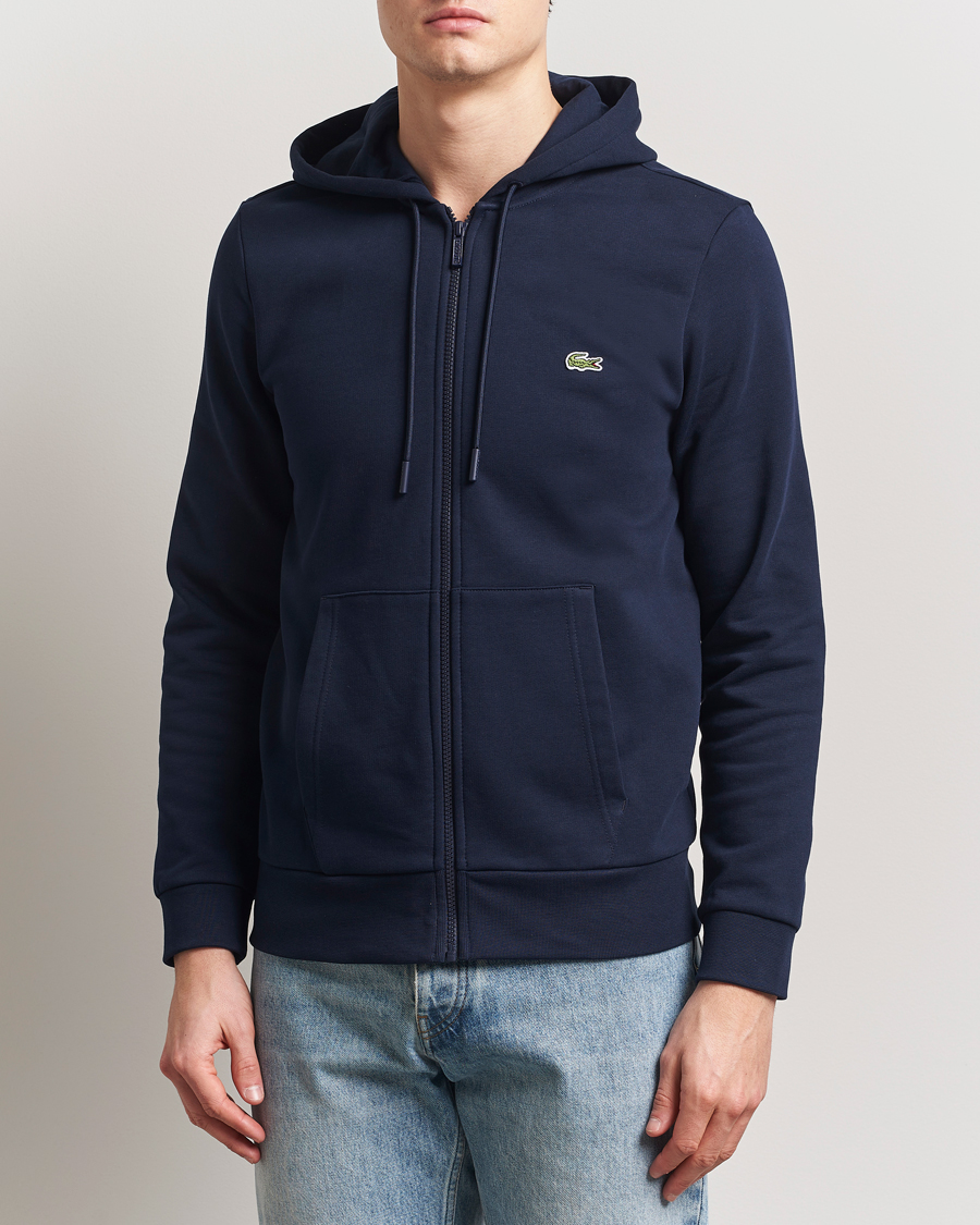 Herre | Trøjer | Lacoste | Full Zip Hoodie Navy Blue