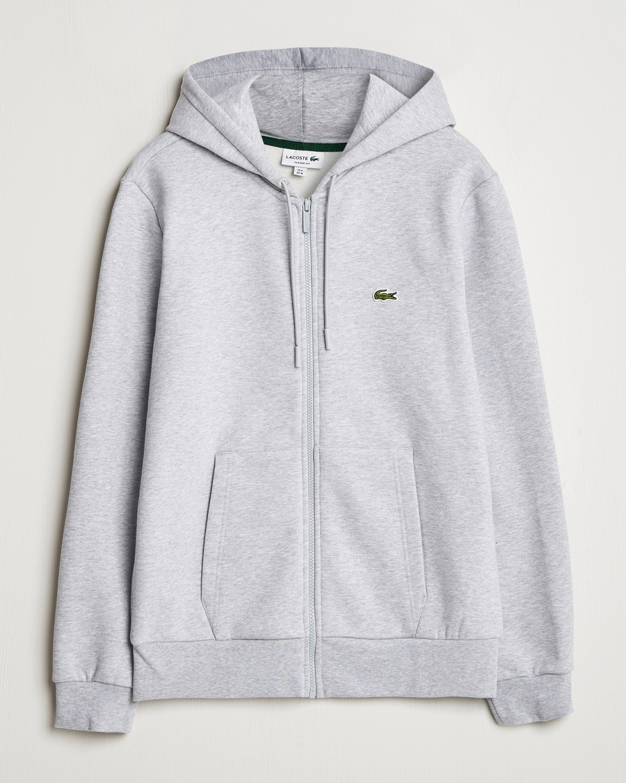 Herre | Trøjer | Lacoste | Full Zip Hoodie Silver Chine