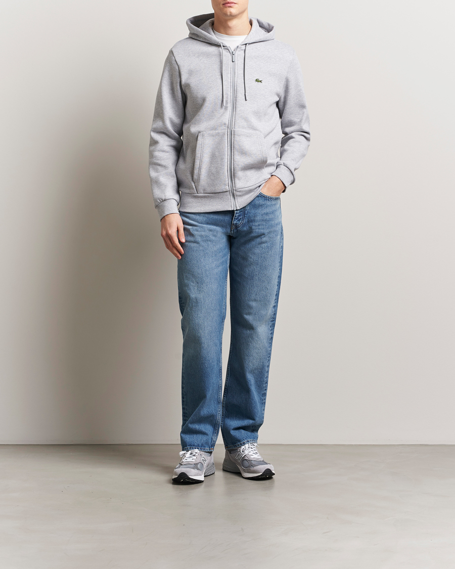 Herre | Trøjer | Lacoste | Full Zip Hoodie Silver Chine