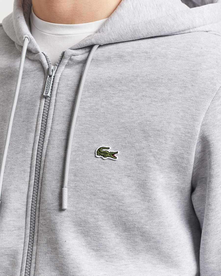 Herre | Trøjer | Lacoste | Full Zip Hoodie Silver Chine