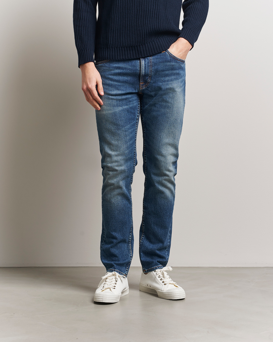 Herre | Jeans | Nudie Jeans | Lean Dean Jeans Worn In Selvage