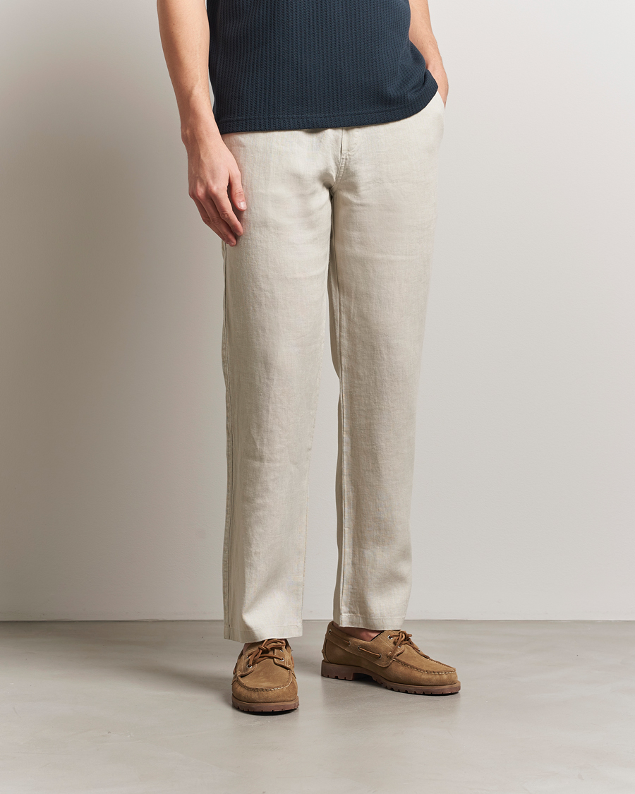 Herre | Bukser | Samsøe Samsøe | Jabari Linen Drawstring Trousers Moonstruck