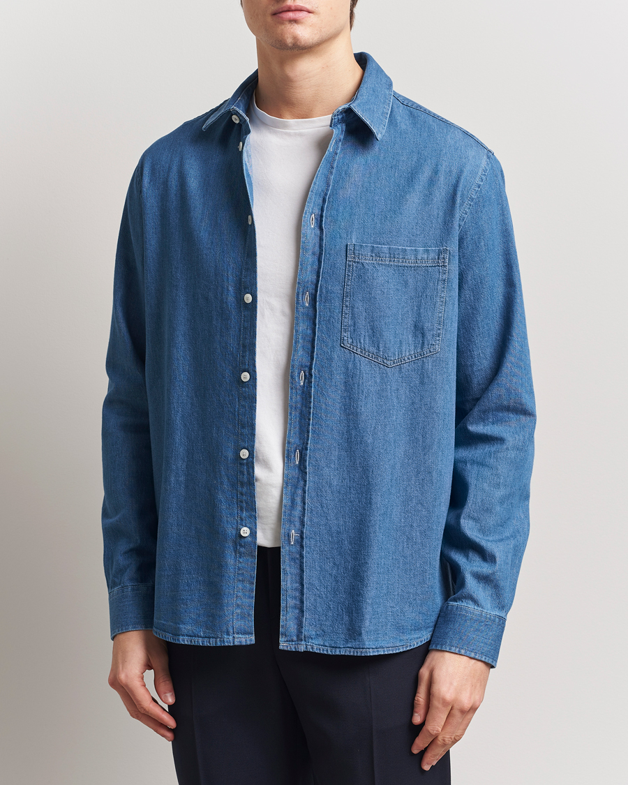 Herre | Skjorter | Samsøe Samsøe | Ryan Chambray Shirt Light Blue