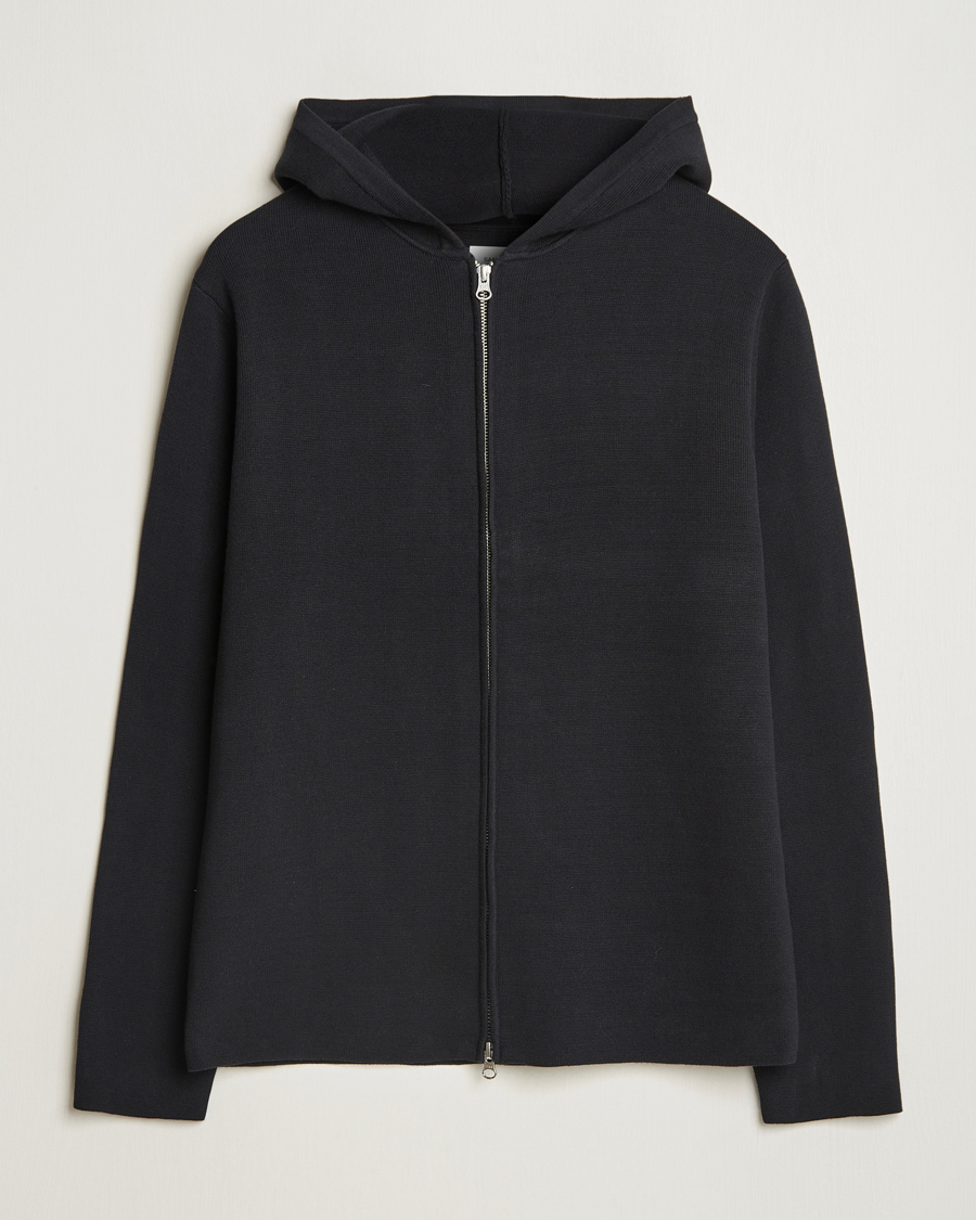Herre | Trøjer | Samsøe Samsøe | Niklas Full Zip Hoodie Black