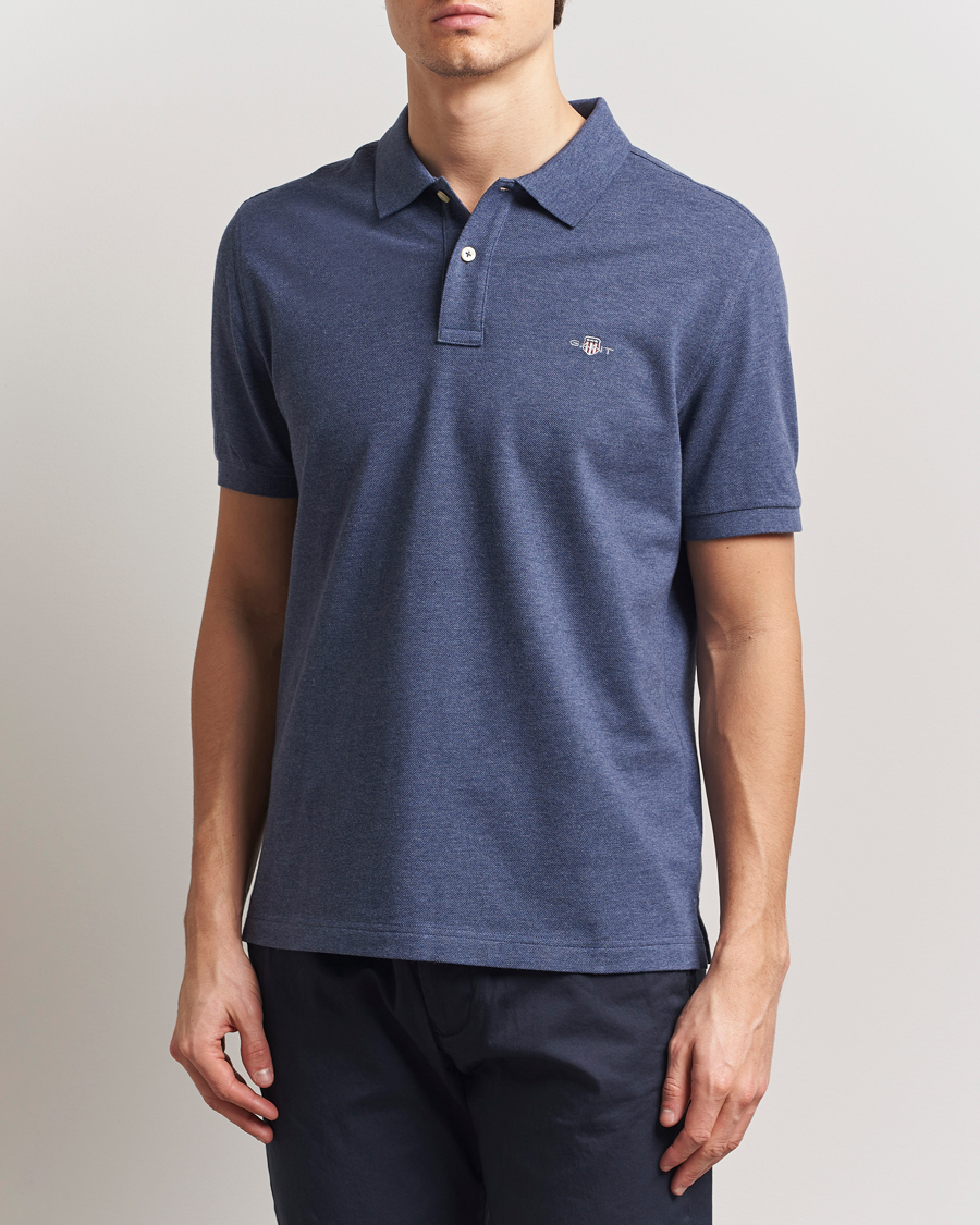 Herre | Polotrøjer | Gant | The Original Polo Dark Jeans Melange