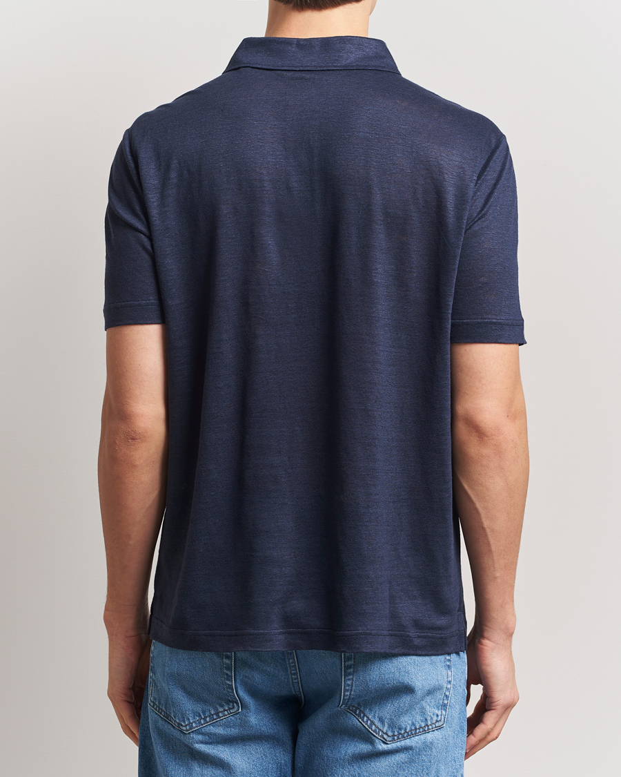 Herre | Polotrøjer | Gant | Linen Polo Evening Blue
