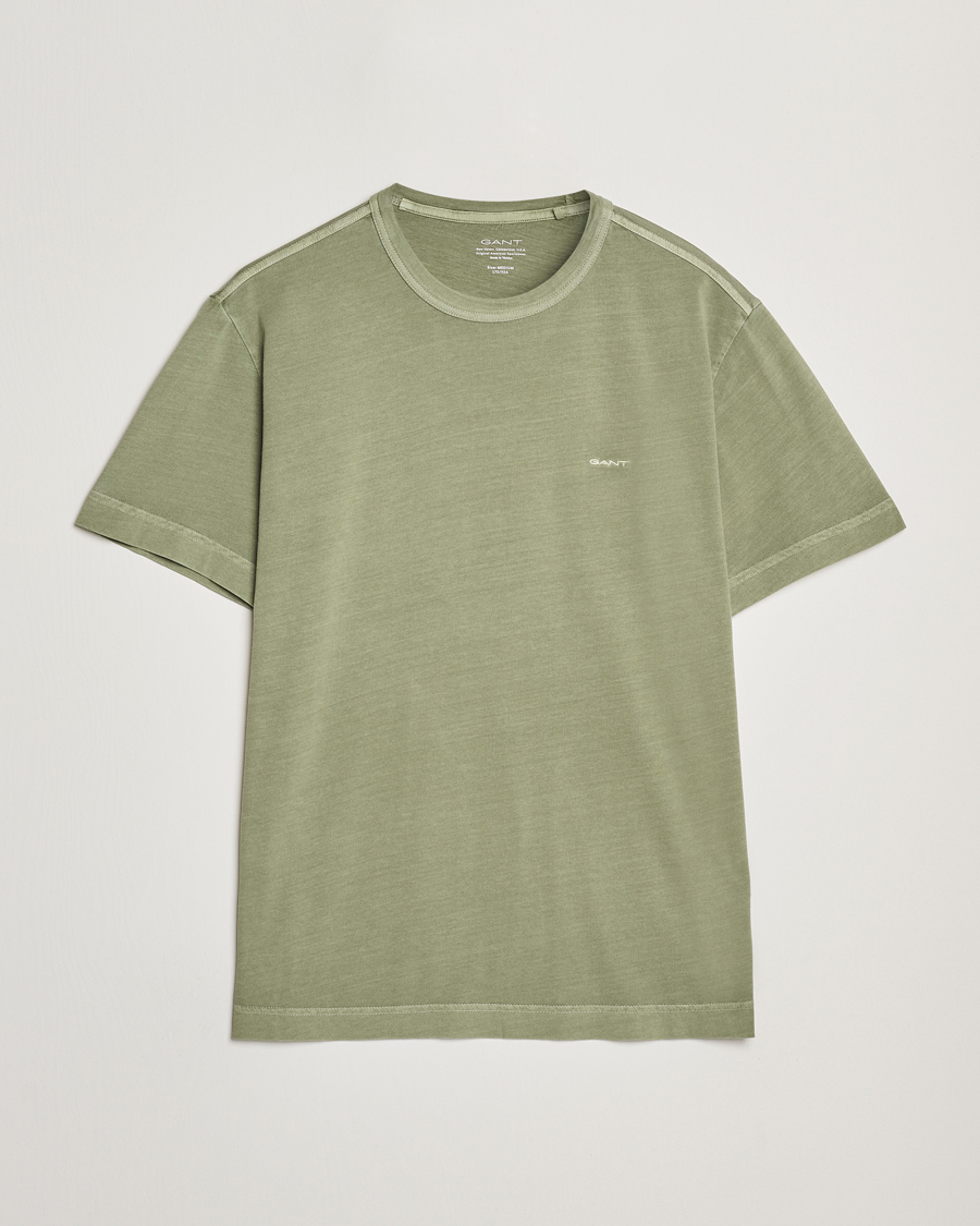 Herre | T-Shirts | GANT | Sunfaded T-Shirt Kalamata Green