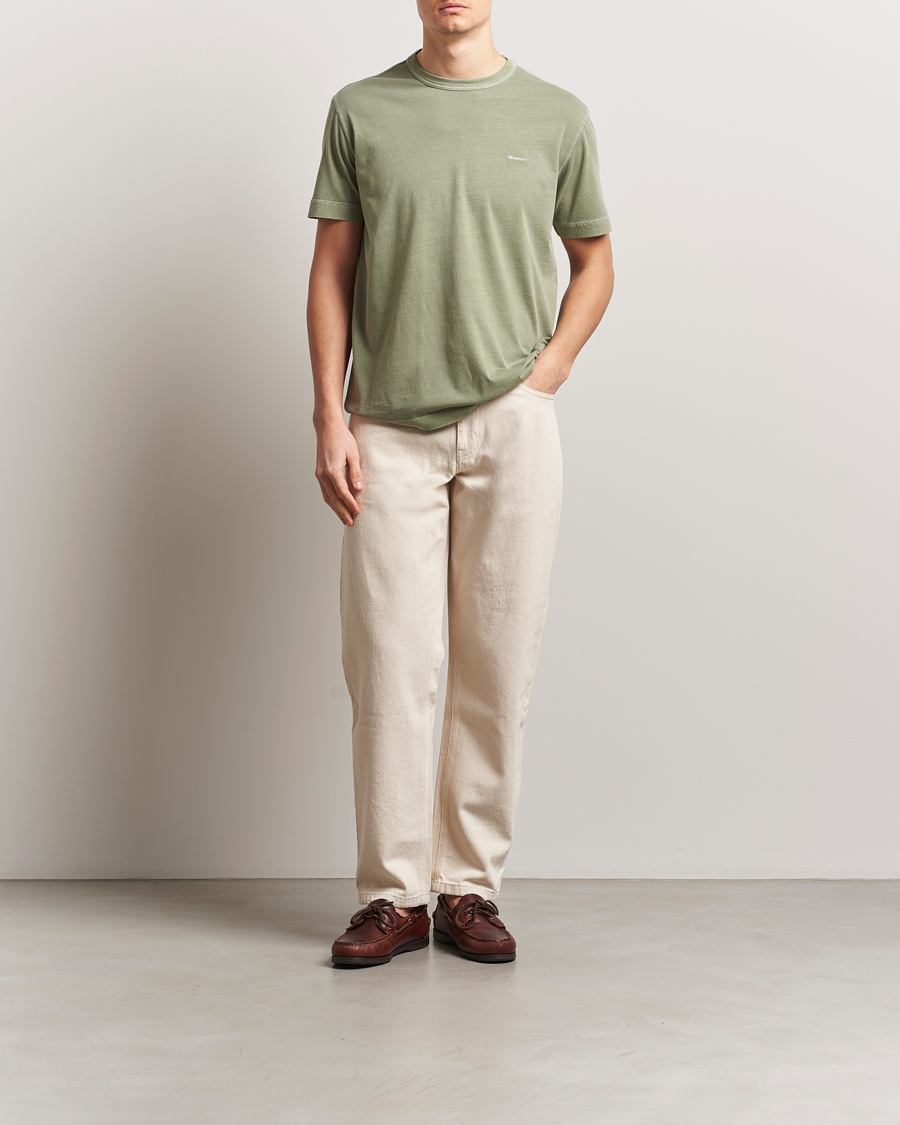 Herre | T-Shirts | GANT | Sunfaded T-Shirt Kalamata Green