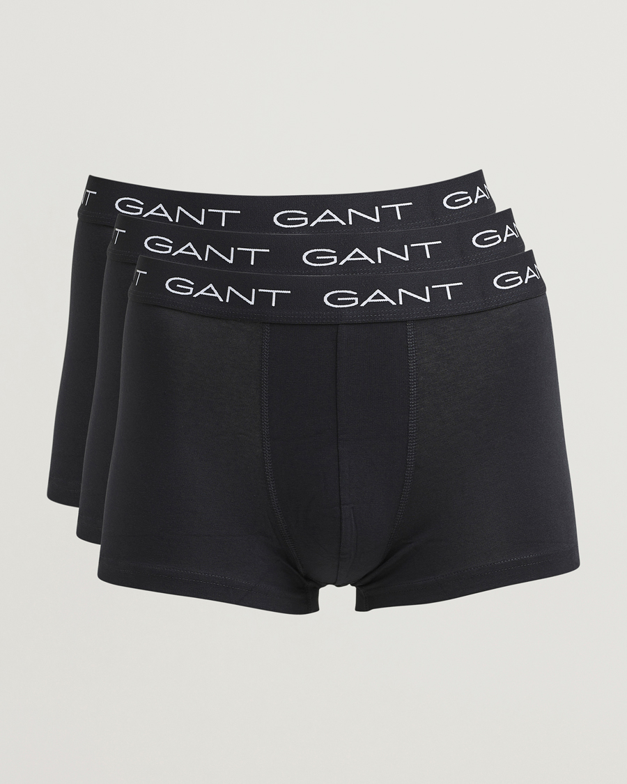 Herre | Undertøj | Gant | 3-Pack Trunks Black