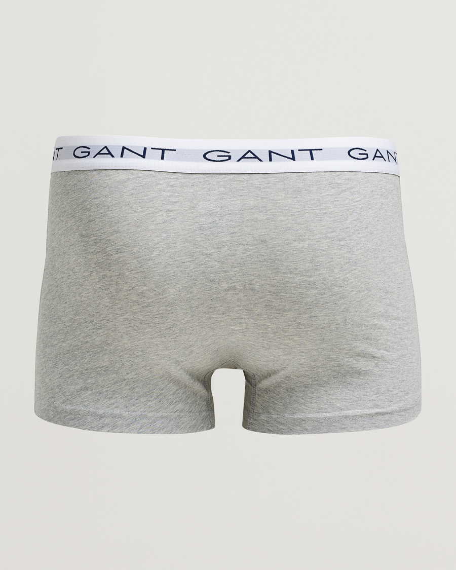 Herre | Undertøj | Gant | 3-Pack Trunks Light Grey Melange/Black/White