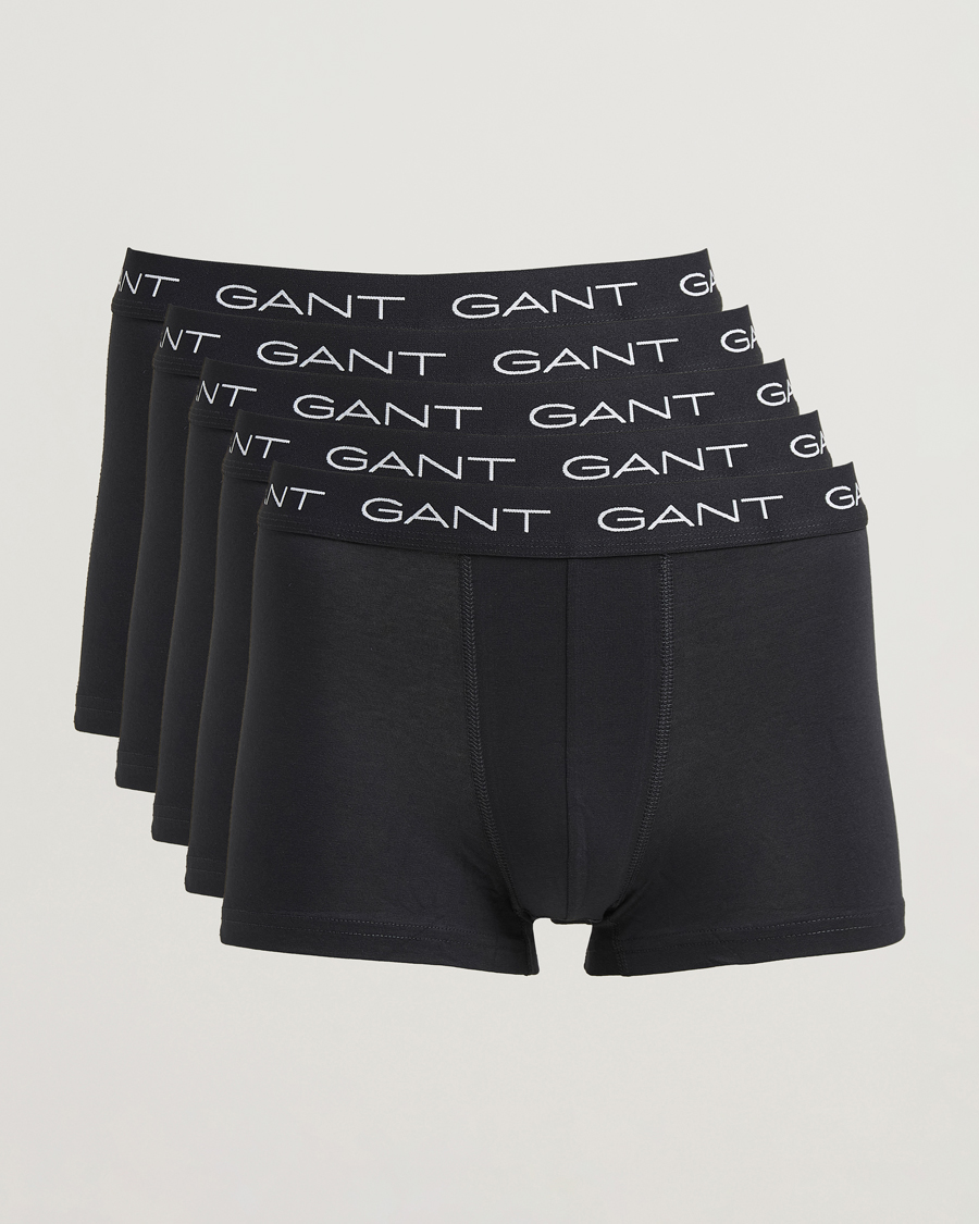 Herre | Undertøj | Gant | 5-Pack Trunks Black