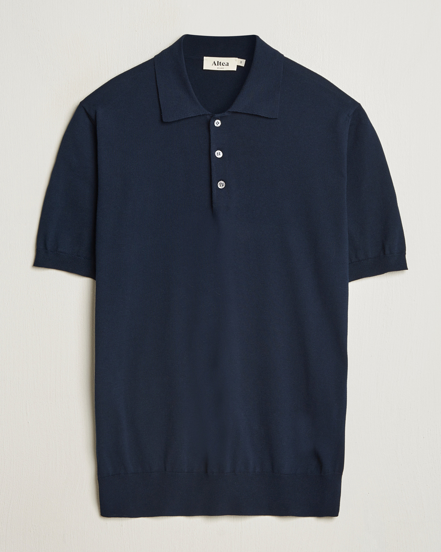 Herre | Polotrøjer | Altea | Short Sleeve Cotton Polo Navy