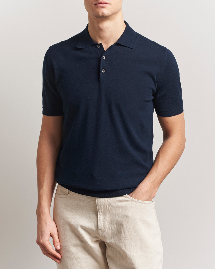 Herre | Polotrøjer | Altea | Short Sleeve Cotton Polo Navy