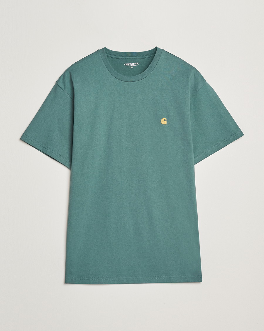 Herre | T-Shirts | Carhartt WIP | Chase Short Sleeve T-Shirt Silver Pine