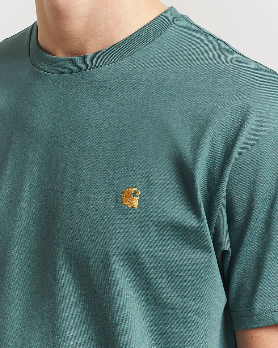 Herre | T-Shirts | Carhartt WIP | Chase Short Sleeve T-Shirt Silver Pine