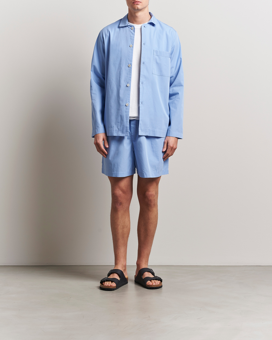 Herre | Pyjamas & Morgenkåber | Tekla | Poplin Pyjama Shorts Cornflower Blue