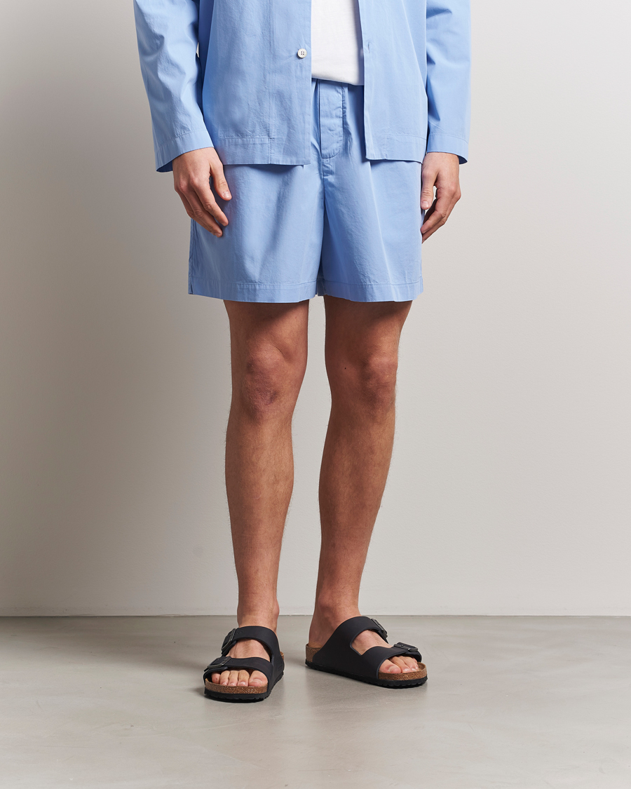 Herre | Pyjamas & Morgenkåber | Tekla | Poplin Pyjama Shorts Cornflower Blue