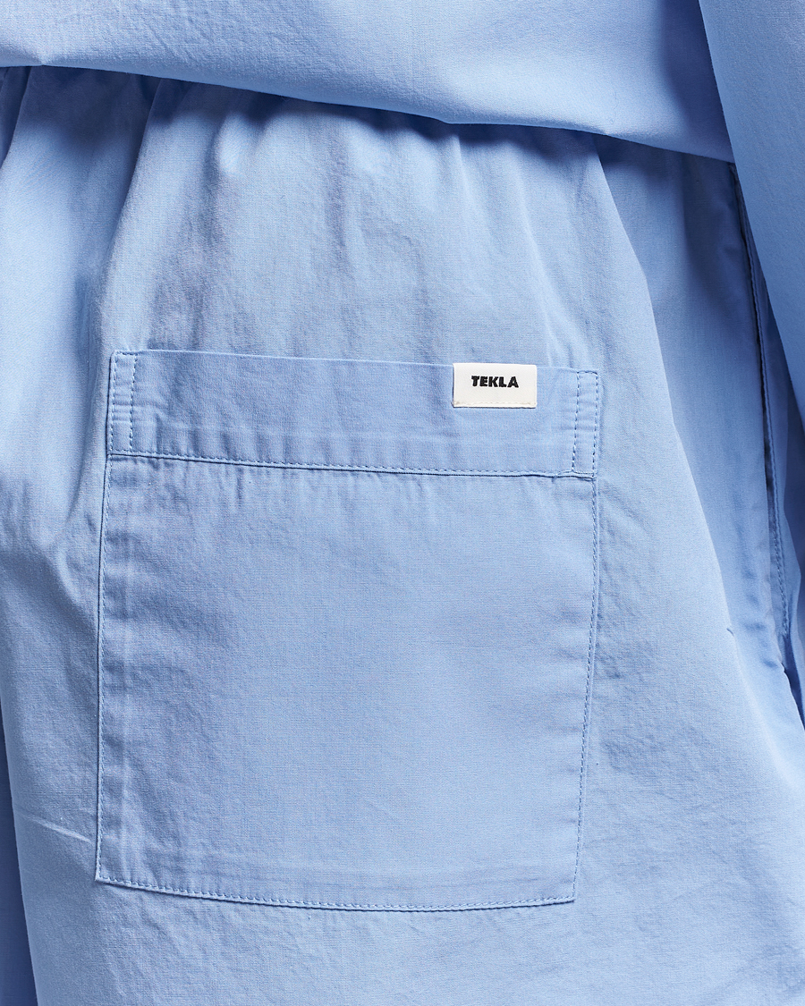 Herre | Pyjamas & Morgenkåber | Tekla | Poplin Pyjama Shorts Cornflower Blue