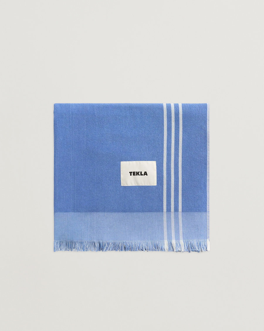 Herre | Tekstiler | Tekla | Organic Terry Beach Towel Azul