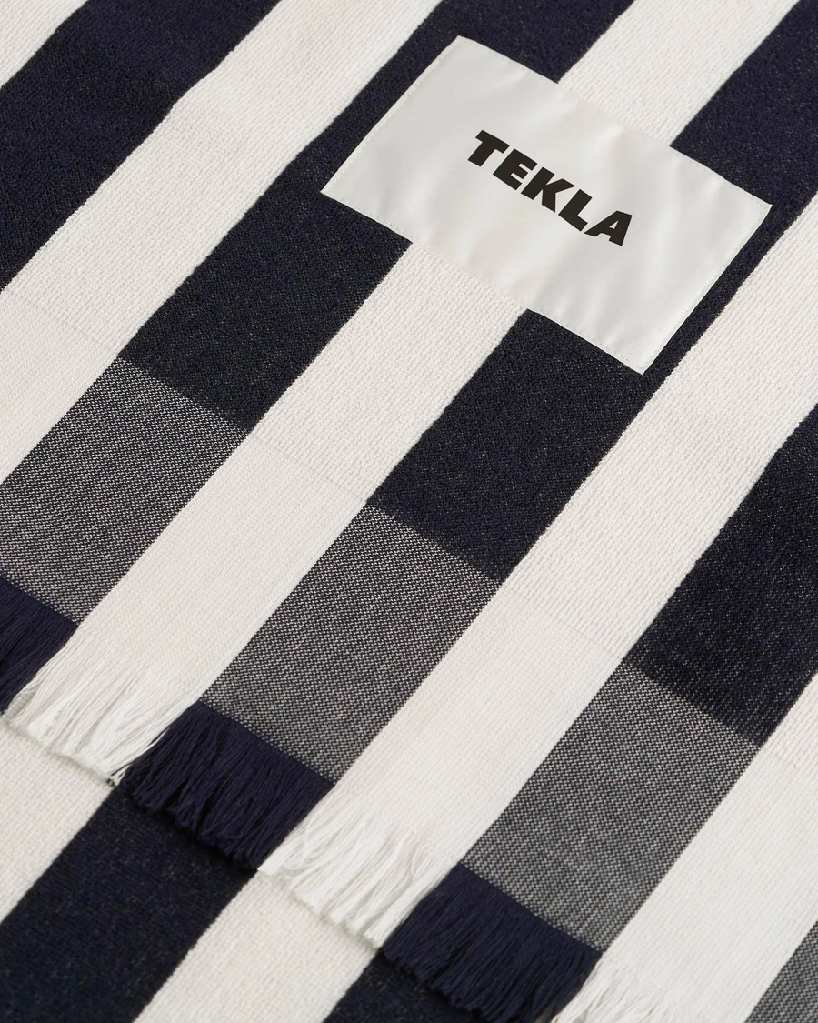 Herre | Tekstiler | Tekla | Organic Terry Beach Towel Cala Stripes