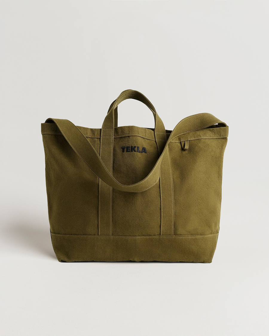 Herre | Tasker | Tekla | Beach Bag Olive