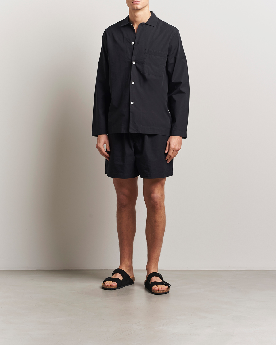 Herre | Pyjamas & Morgenkåber | Tekla | Poplin Pyjama Shorts All Black
