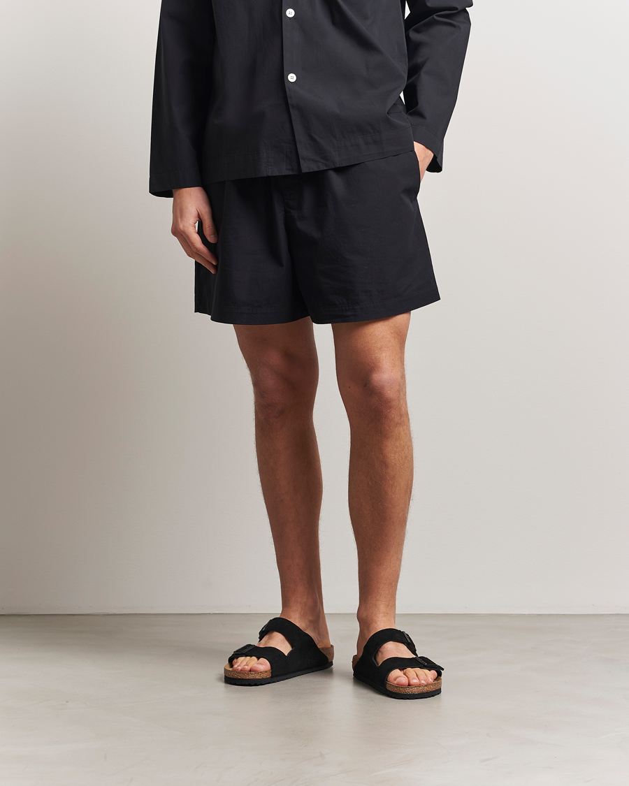 Herre | Pyjamas & Morgenkåber | Tekla | Poplin Pyjama Shorts All Black