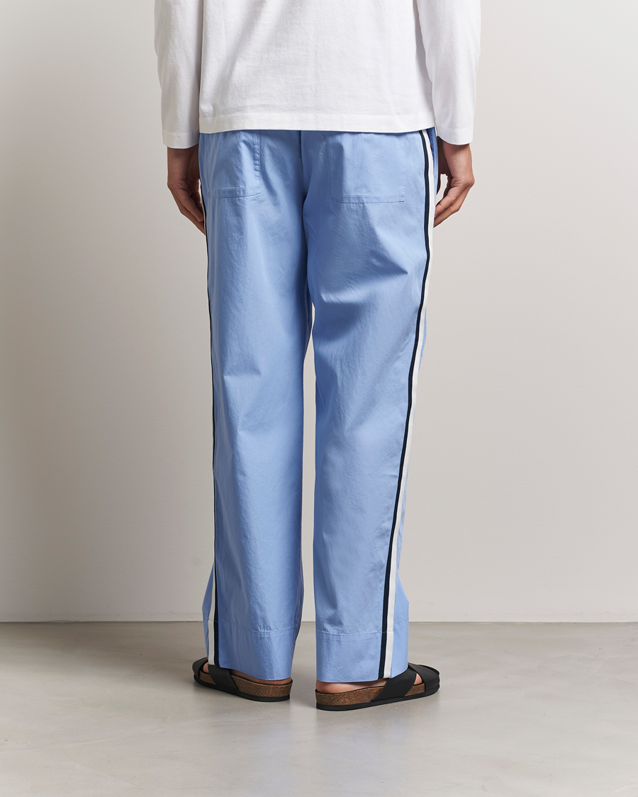 Herre | Pyjamas & Morgenkåber | Tekla | Grosgrain Stripes Pyjama Pants Cornflower Blue