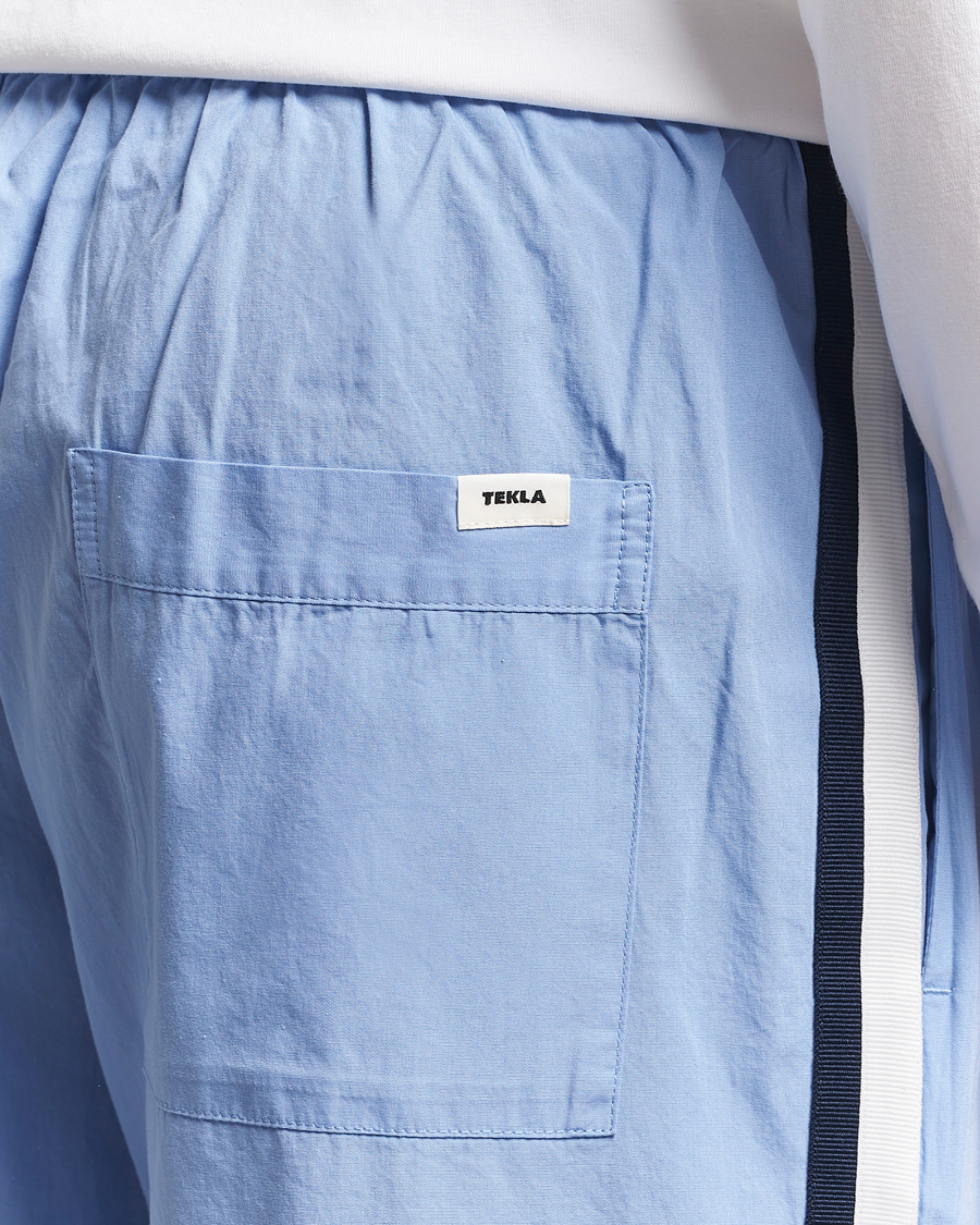 Herre | Pyjamas & Morgenkåber | Tekla | Grosgrain Stripes Pyjama Pants Cornflower Blue