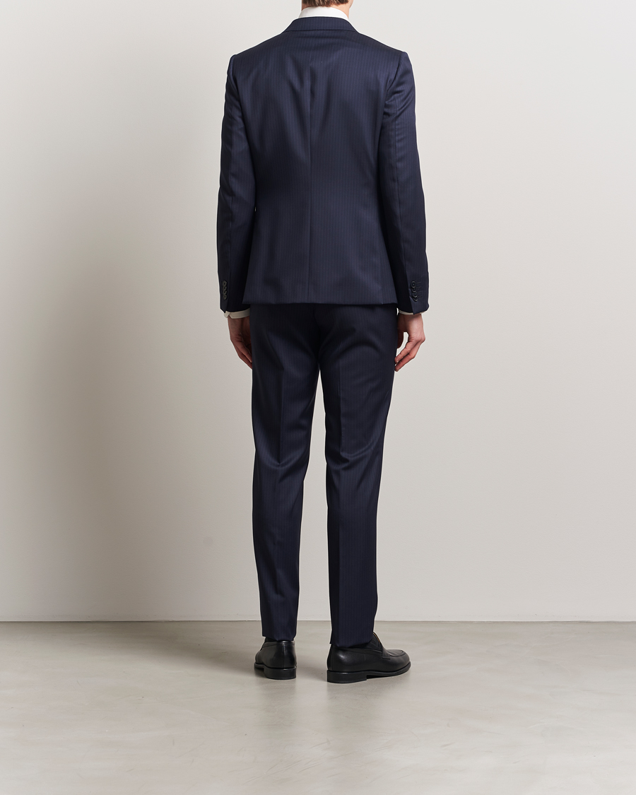 Herre | Jakkesæt | Zegna | Tailored Wool Suit Navy Stripe
