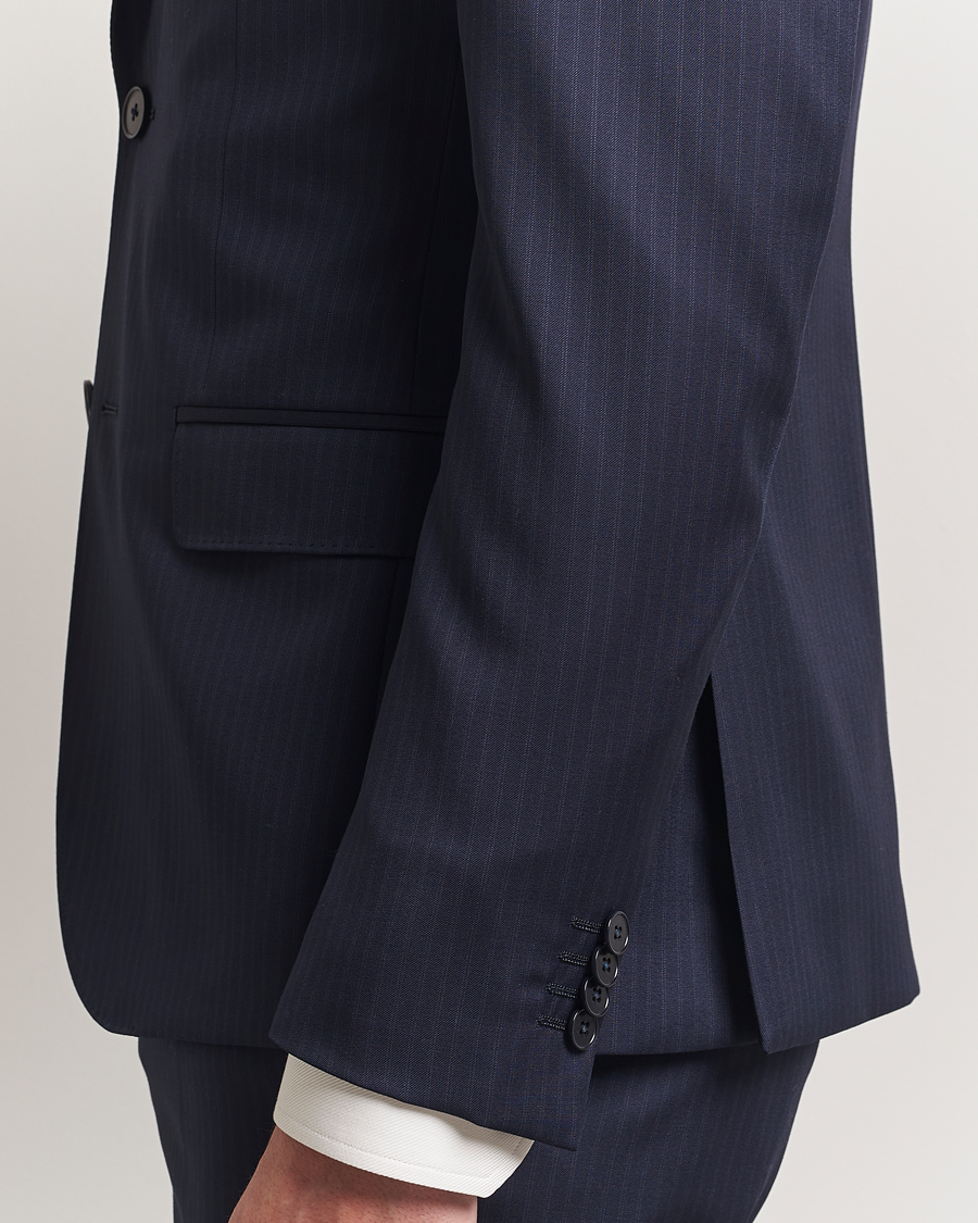 Herre | Jakkesæt | Zegna | Tailored Wool Suit Navy Stripe