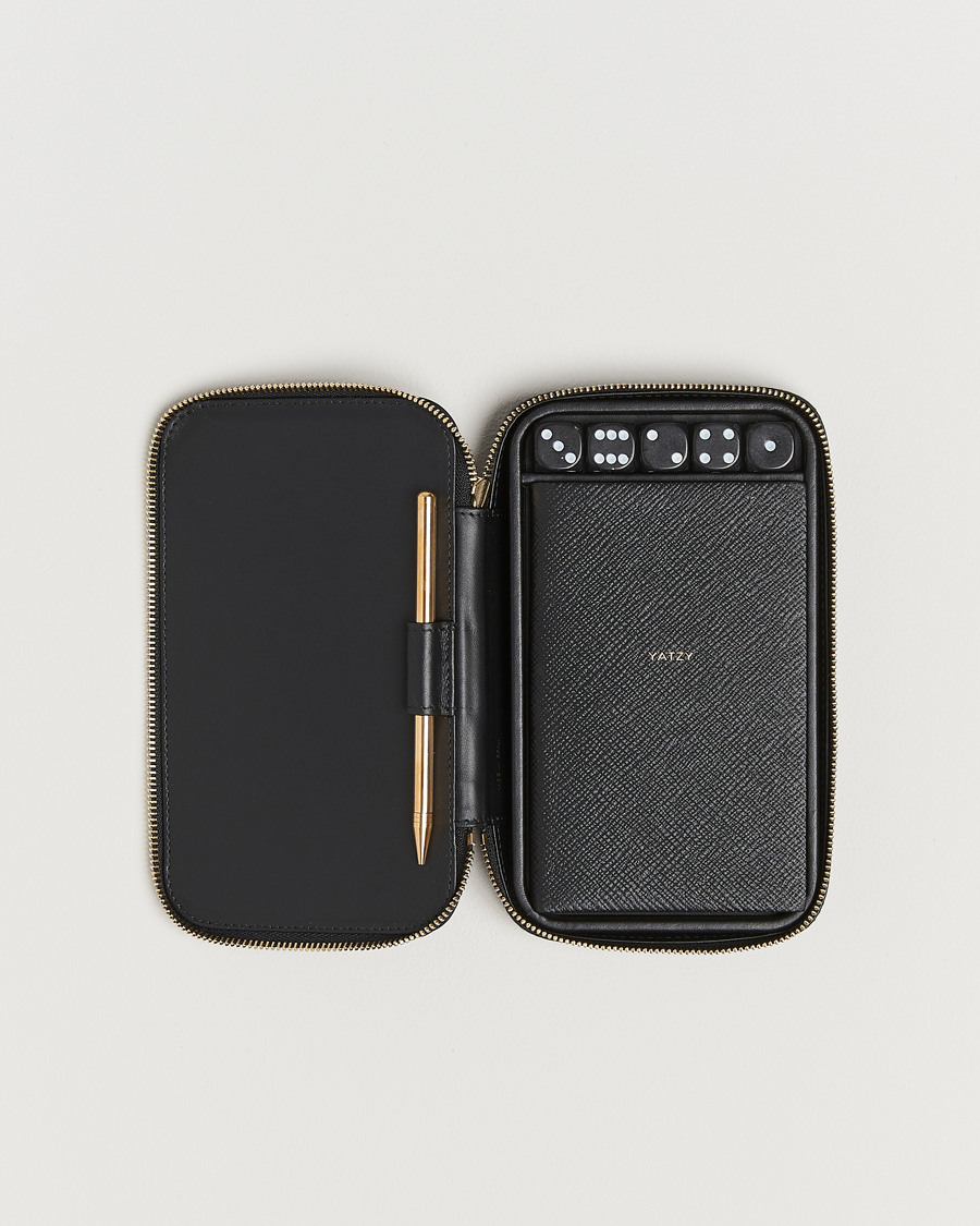 Herre | Spil & fritid | Smythson | Panama Yatzy Set Black