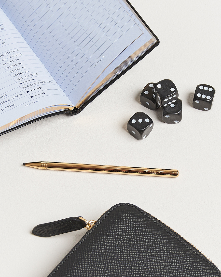 Herre | Spil & fritid | Smythson | Panama Yatzy Set Black