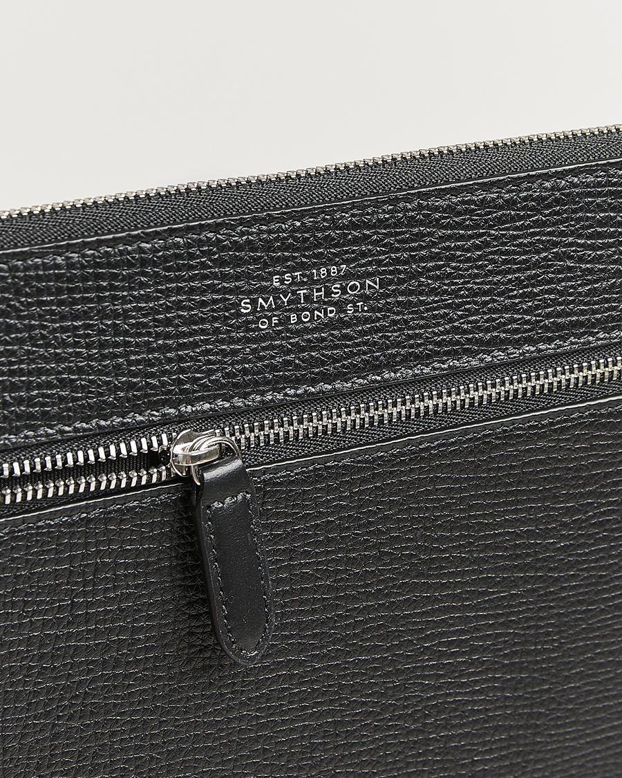 Herre | Tasker | Smythson | Ludlow Flat Organiser Pouch Black