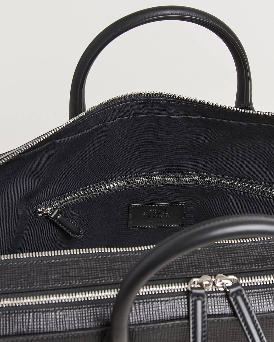 Herre | Tasker | Smythson | Panama Large Lightweight Briefcase Black