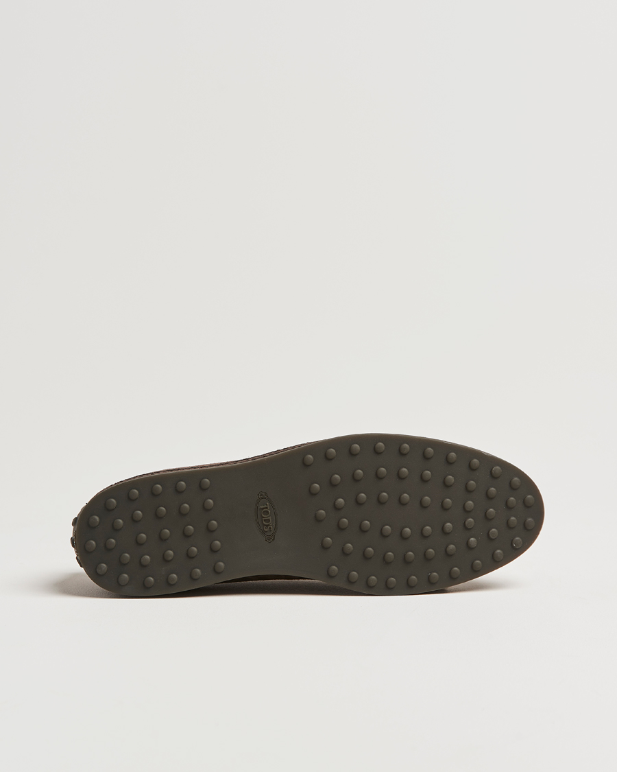 Herre | Tod's Raffia Loafer Dark Brown Suede | Tod's | Raffia Loafer Dark Brown Suede