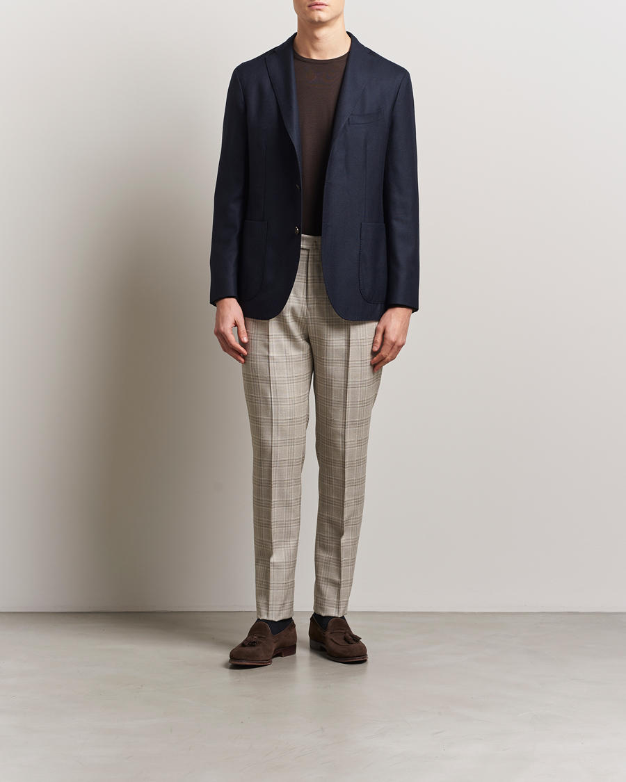 Herre | Bukser | PT01 | Gentleman Fit Check Wool Trousers Beige