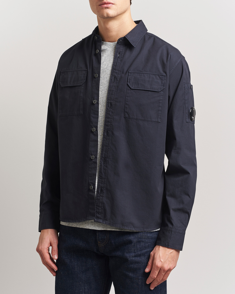 Herre | Skjorter | C.P. Company | Organic Gabardine Pocket Shirt Navy