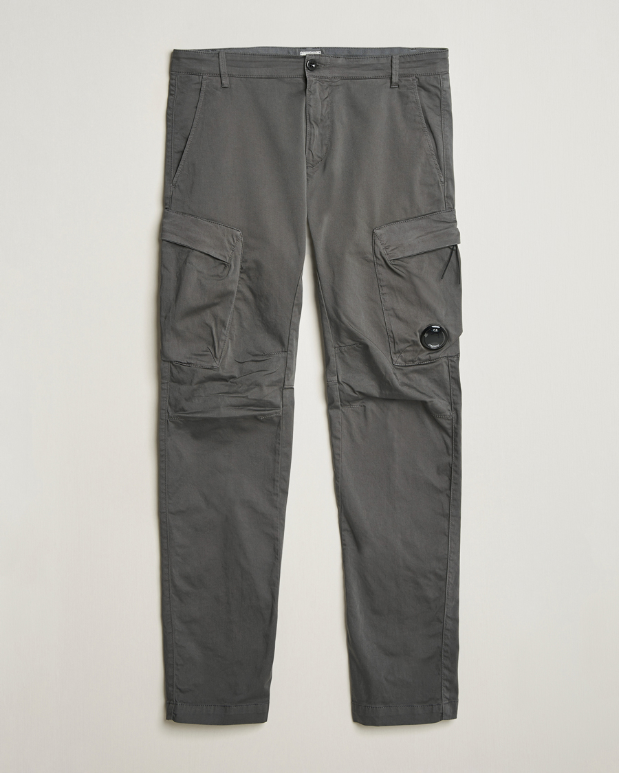 Herre | Bukser | C.P. Company | Satin Stretch Cargo Pants Grey