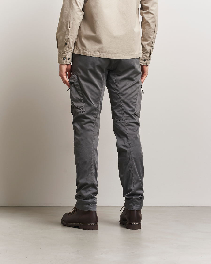Herre | Bukser | C.P. Company | Satin Stretch Cargo Pants Grey