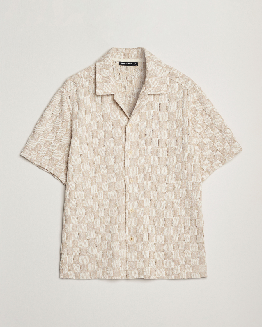 Herre | Skjorter | J.Lindeberg | Torpa Resort Jersey Shirt Moonbeam