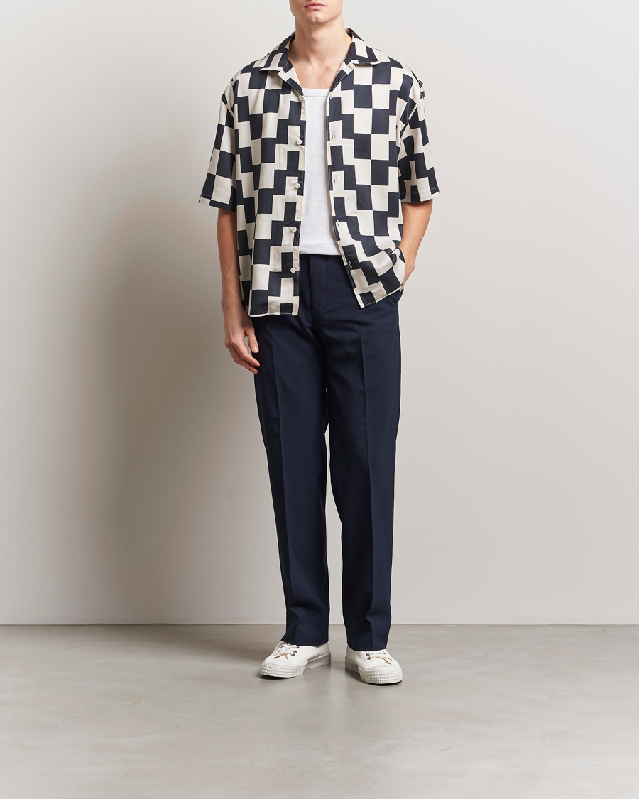 Herre | Bukser | J.Lindeberg | Gabi Drape Wool Pants Navy