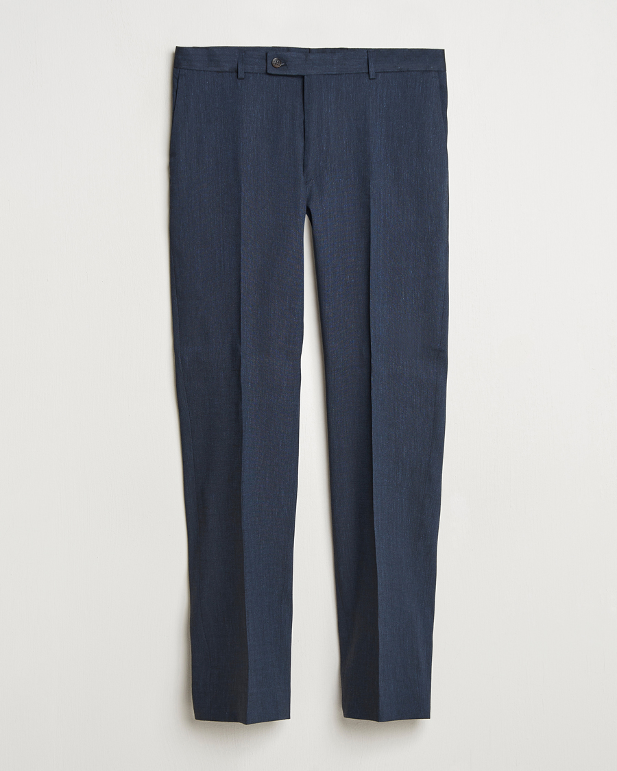 Herre | Bukser | Morris | Heritage Linen Suit Trousers Navy