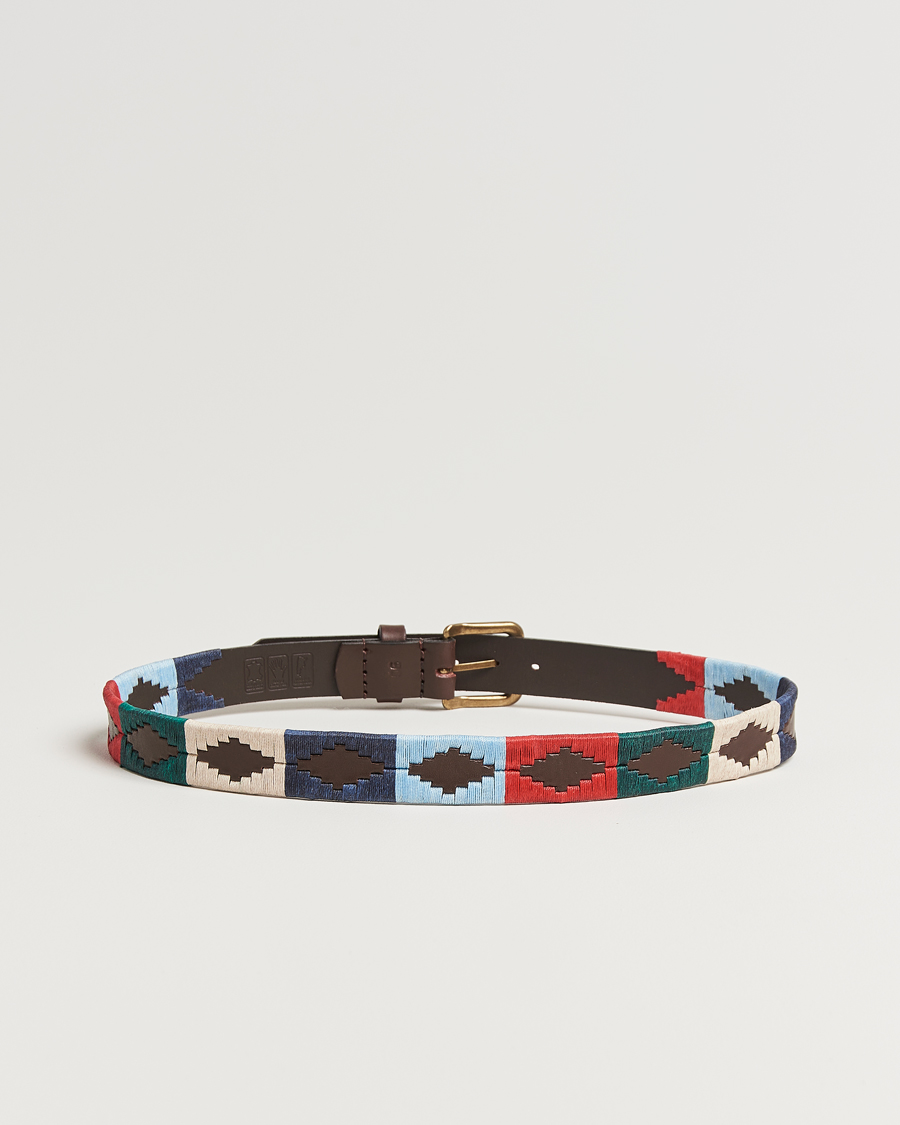 Herre | Bælter | Pampeano | Multi Hand Stitched Classic Leather Belt 3,5cm
