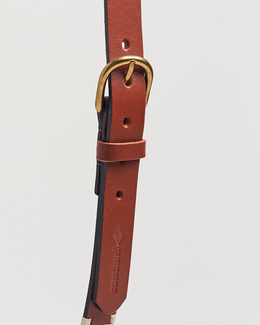 Herre | Bælter | Pampeano | Skinny Hand Stitched Leather Belt 2,5cm Brown