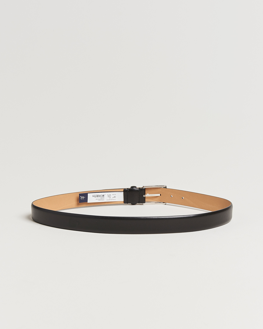 Herre | Bælter | Tiger of Sweden | Asenby Leather 3 cm Belt Black
