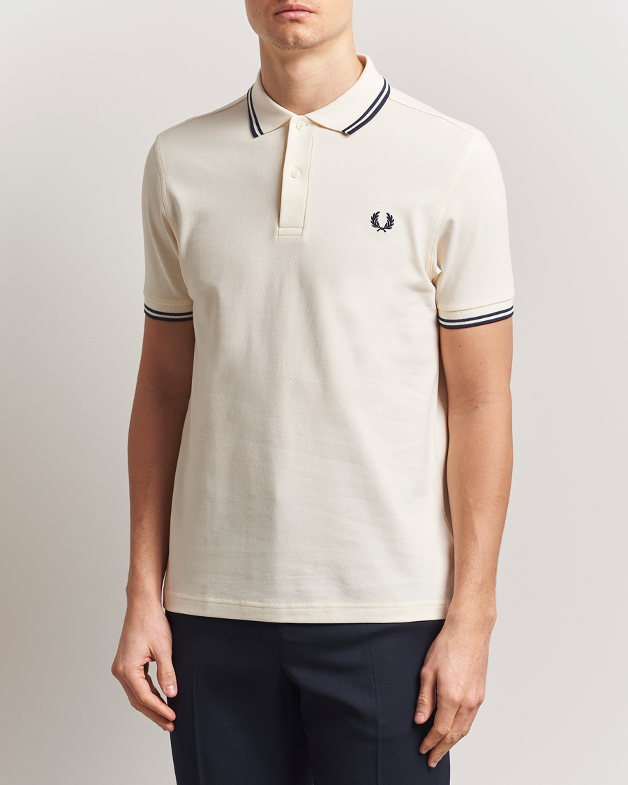 Herre | Polotrøjer | Fred Perry | Twin Tipped Polo Shirt Ecru