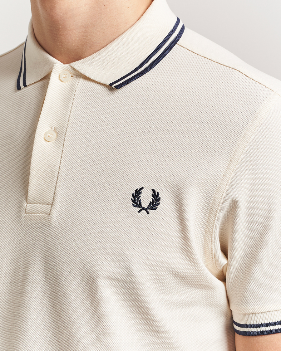 Herre | Polotrøjer | Fred Perry | Twin Tipped Polo Shirt Ecru