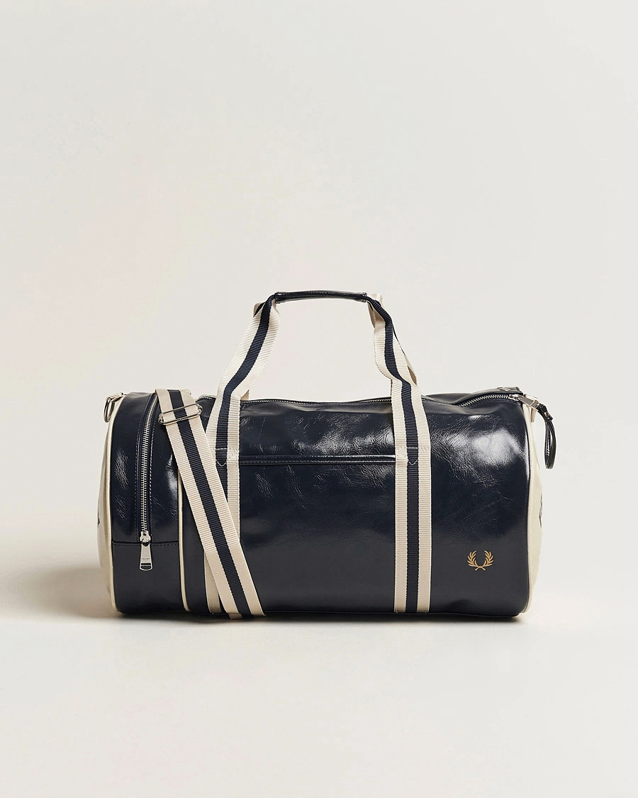 Herre | Tasker | Fred Perry | Classic Barrel Bag Navy/Ecru