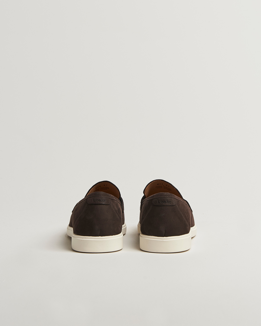 Herre | Loafers | Loake 1880 | Como Nubuck Loafers Dark Brown